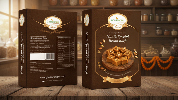 Corporate Gifts-Nani's Special Besan Burfi/ Barfi 200 GMS