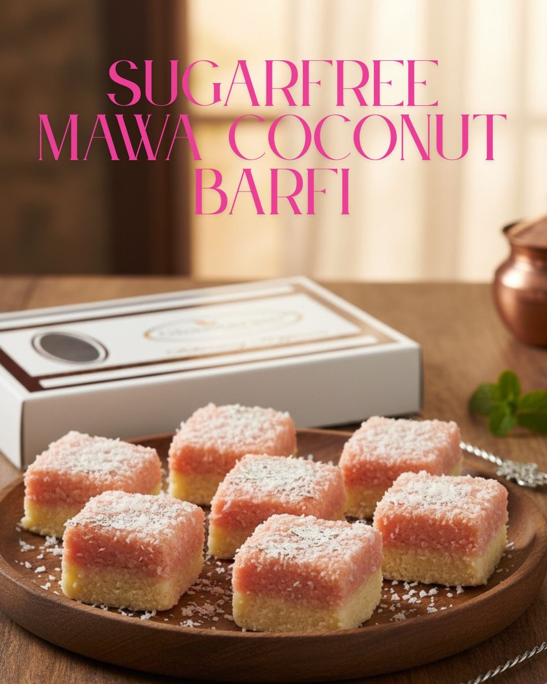 Sugarfree Mawa Coconut Barfi