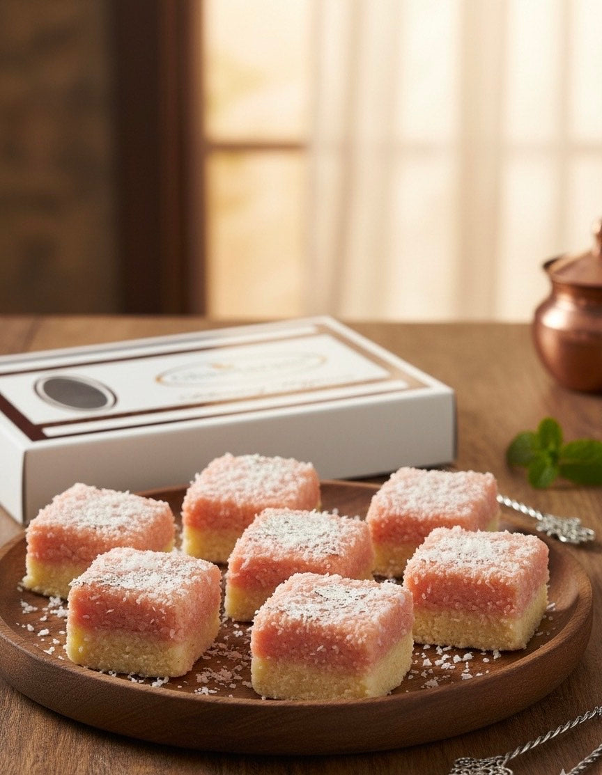 Best indian sweets for diwali-Diwali Gifts-Mawa Coconut Barfi