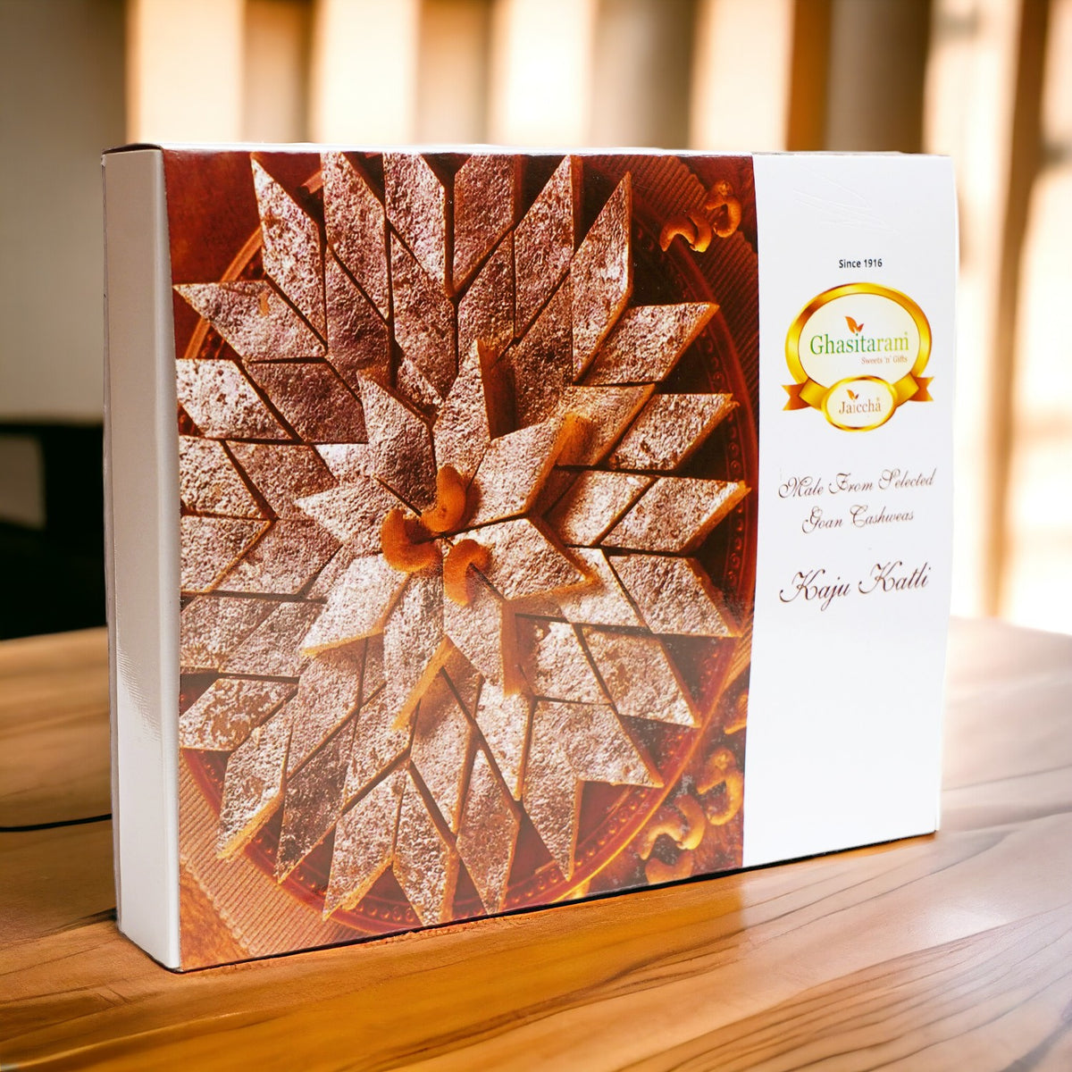 Corporate Gifts-Ghasitarams Pure Kaju Katlis Box 400 gms