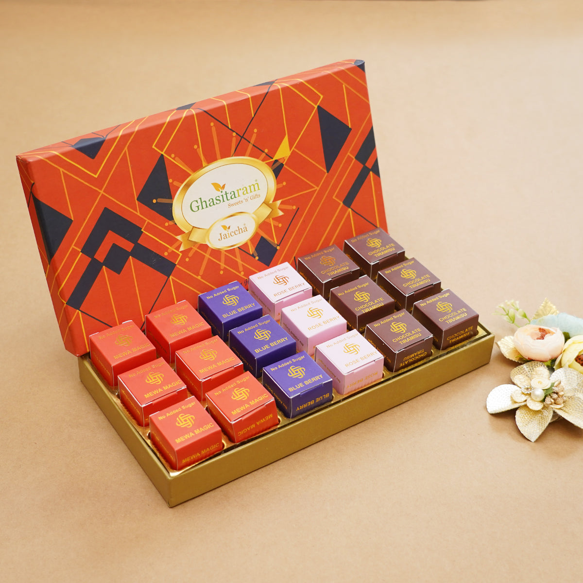 Diwali Gifts-Sugarfree Assorted Mewa Bites in Designer box