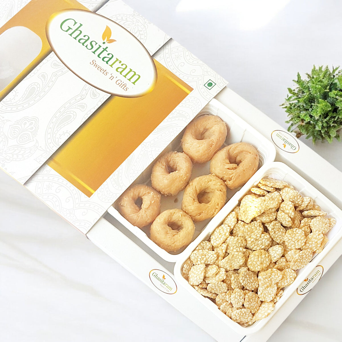 Lohri Gifts Sweets-Til Laddoo and Khajoor Hamper
