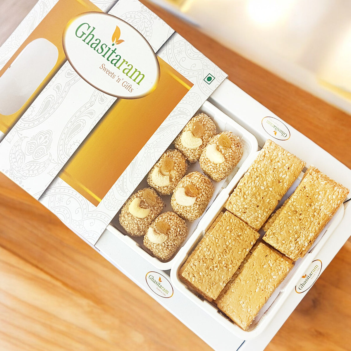Lohri Gifts Sweets-Til Laddoo and Khajoor Hamper