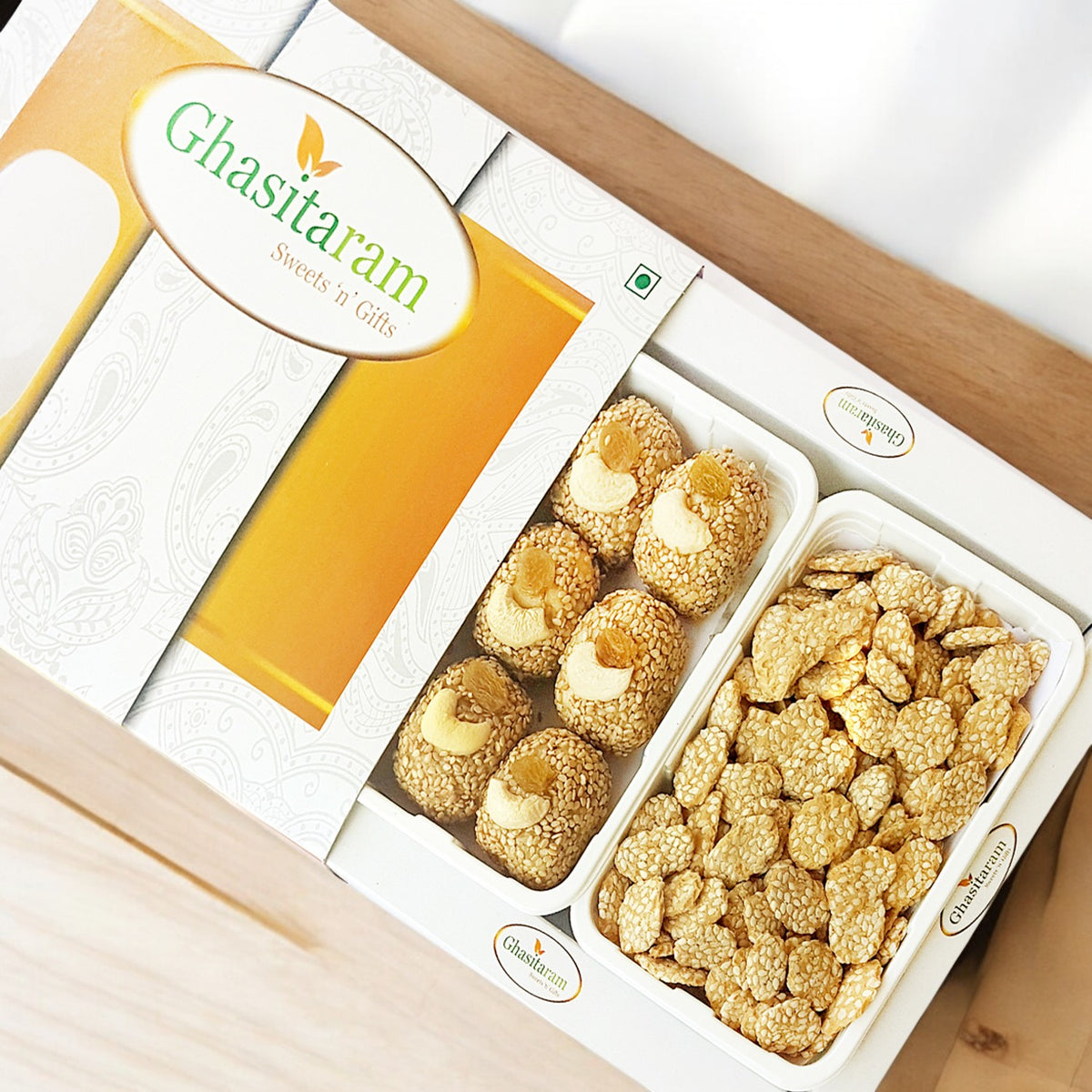 Lohri Gifts Sweets-Til Laddoo and Khajoor Hamper