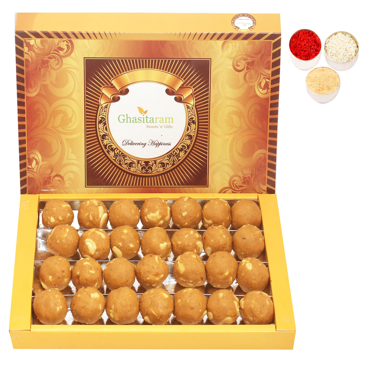 Bhaidhooj Gifts- Ghasitaram's Special Besan Laddoo (800 gms)