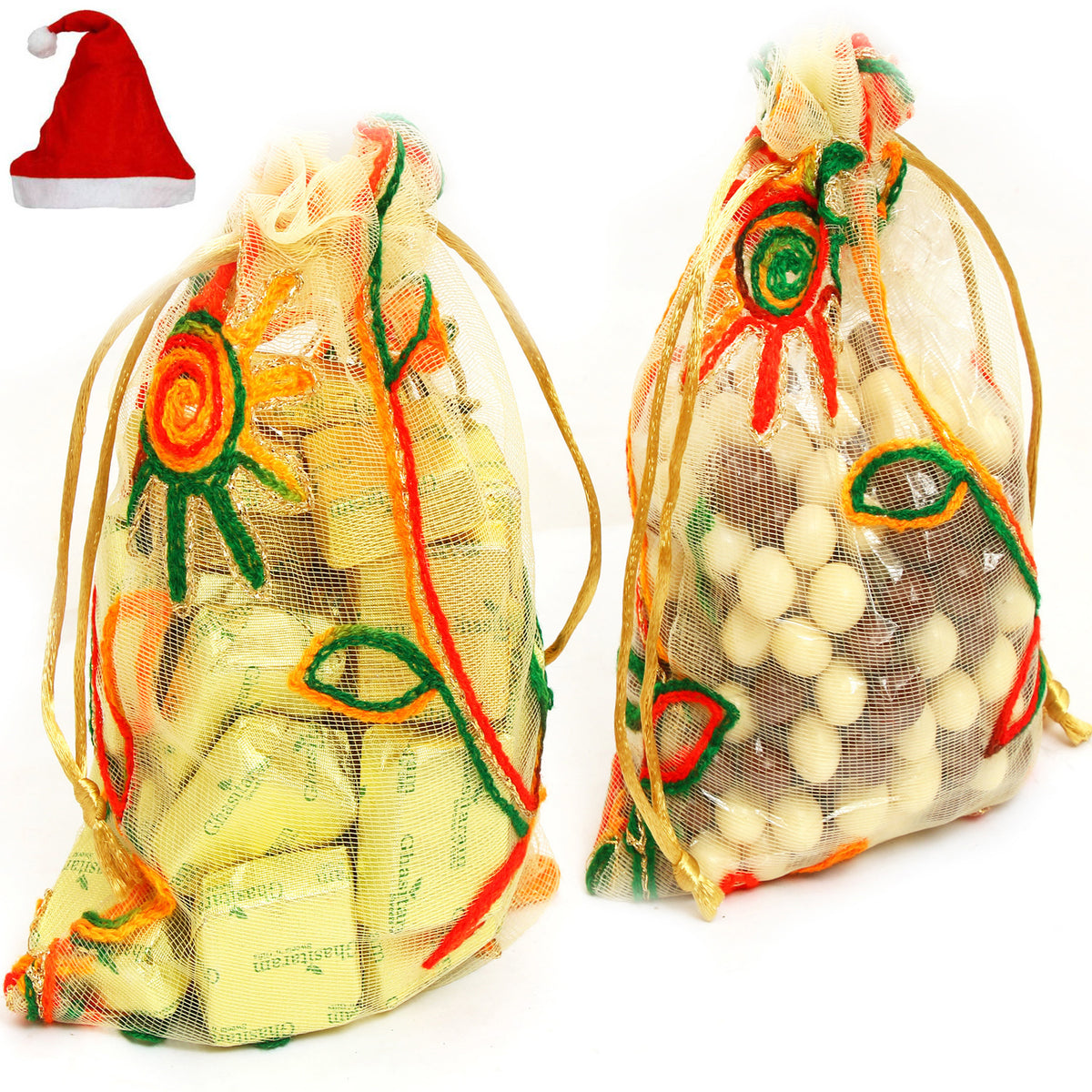 Chocolate and Nutties in Net Pouches