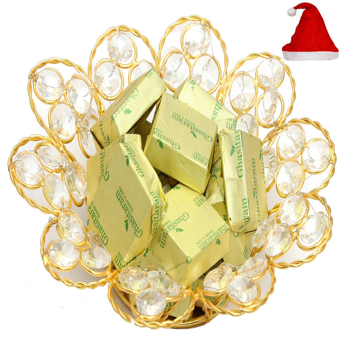 Gold Crystal Chocolate Bowl