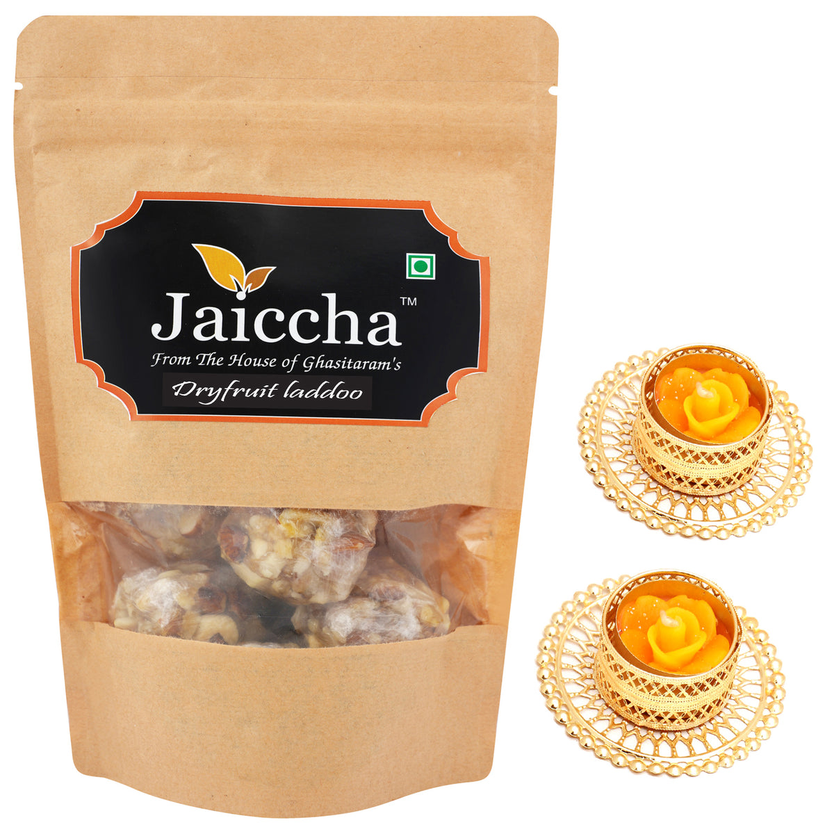 Dryfruit laddoo 200 gms with 2 T-lites
