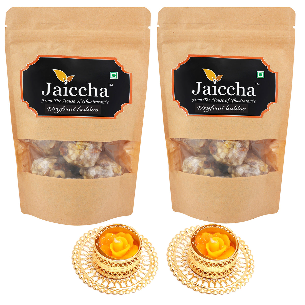 Dryfruit laddoo 400 gms with 2 T-lites