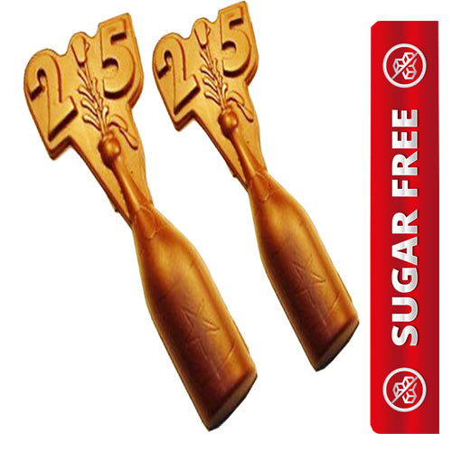 25th Birthday/Anniversary Sugarfree Chocolate Bottles