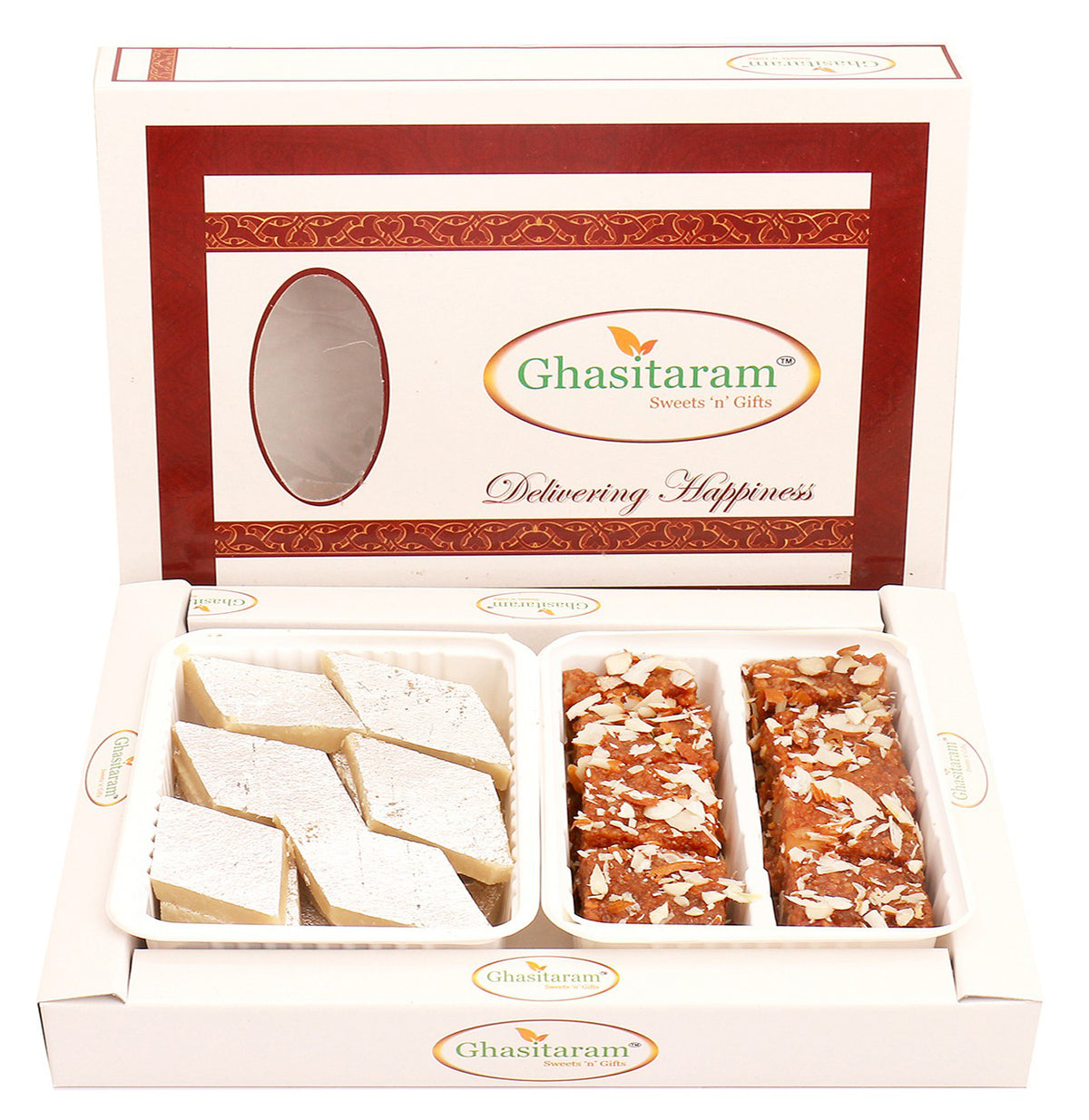 Box of Kaju Katli and Dodha Barfi