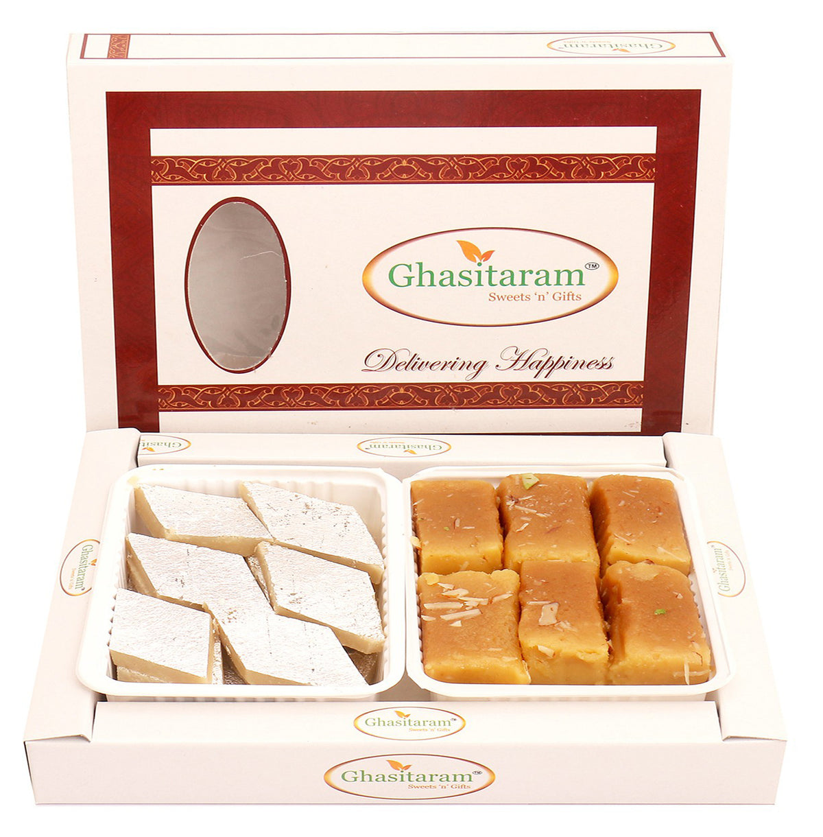 Box of Kaju Katli and Soft Mysore Pak
