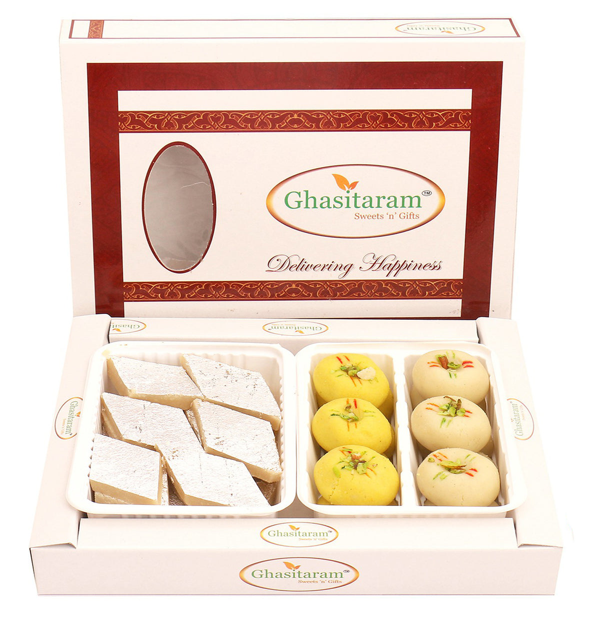 Box of Kaju Katli and Mawa Peda