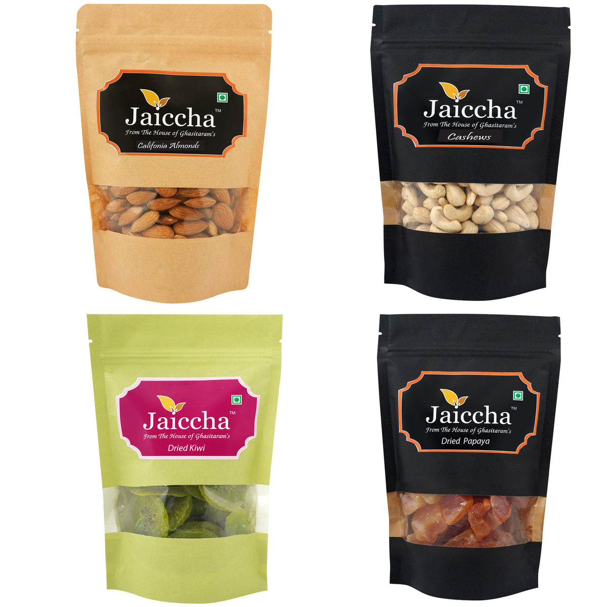 Best of 4 Almonds, Cashews, Kiwi and Papaya