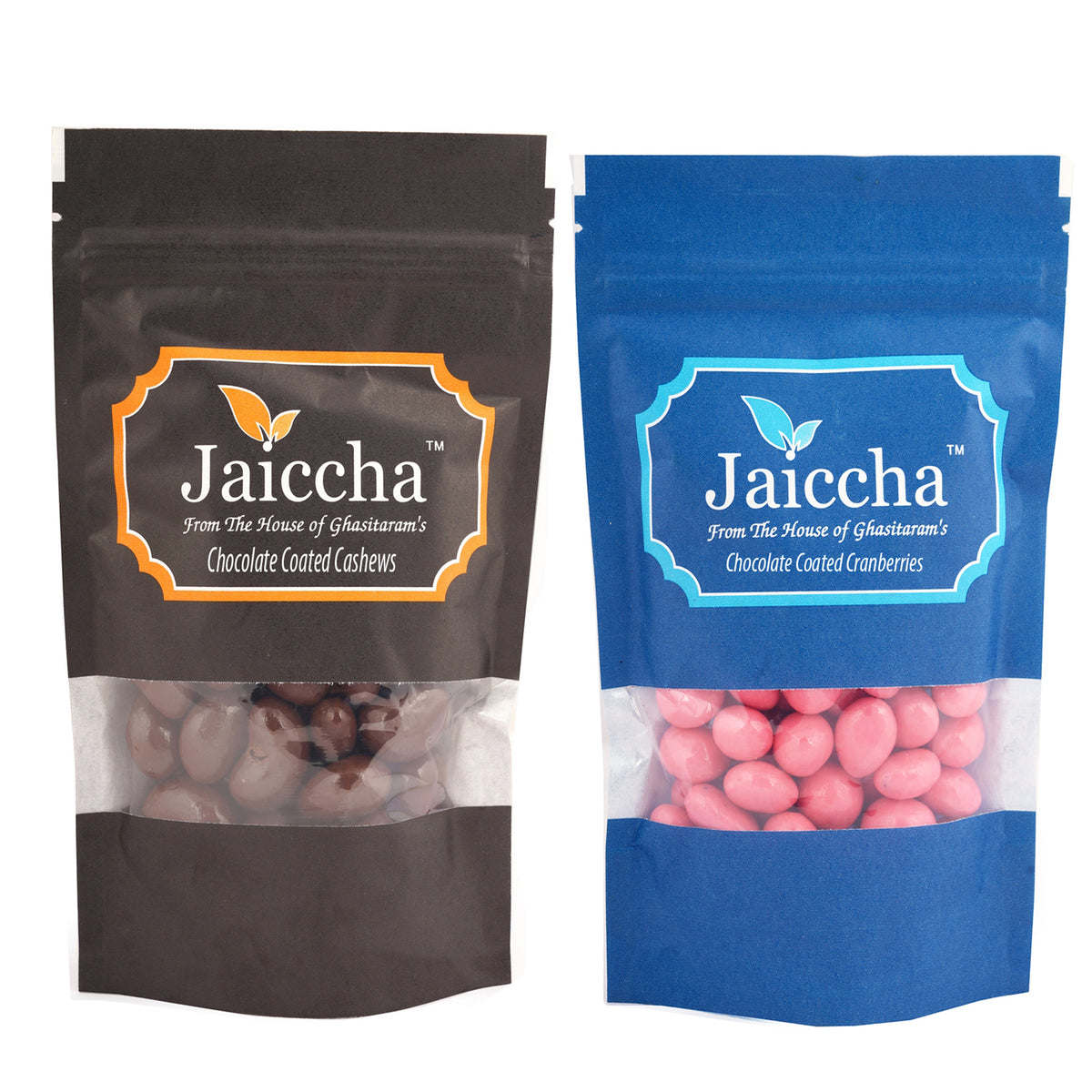 Chocolate Coated Cashews 100 gms and Cranberries 100 gms