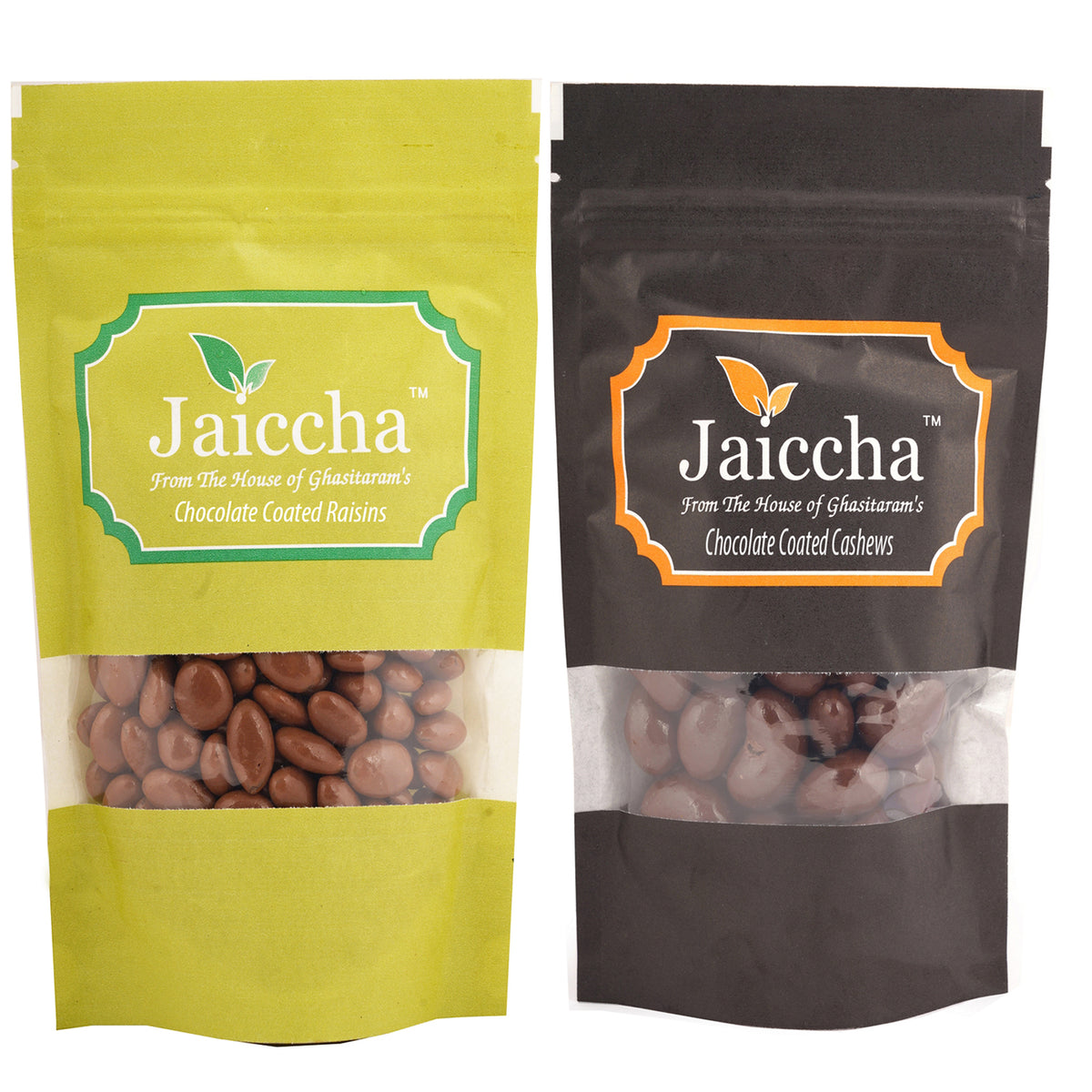 Chocolate Coated Cashews 100 gms and Rasins 100 gms
