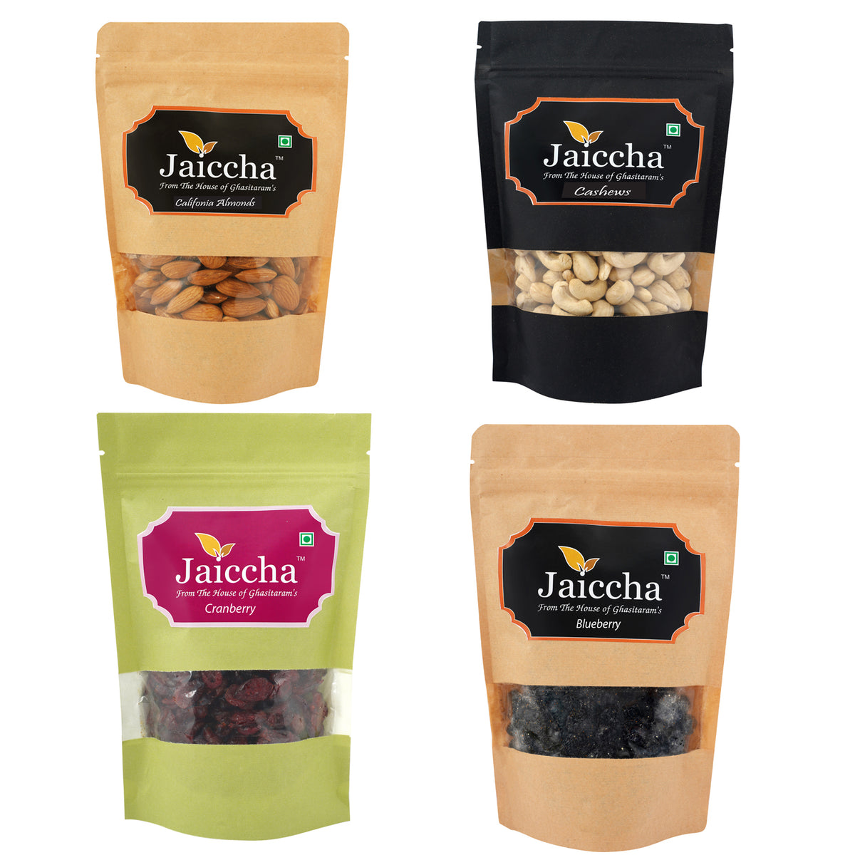 Best of almonds, cashews, cranberry and blueberry
