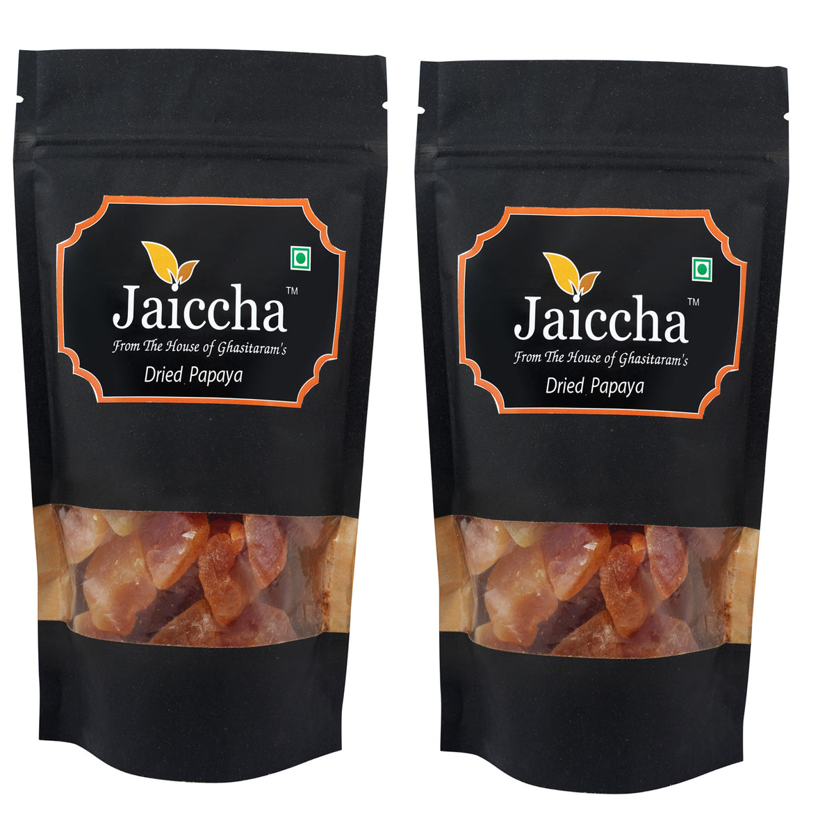 Dried Papaya 400 gms in Black Paper Pouch