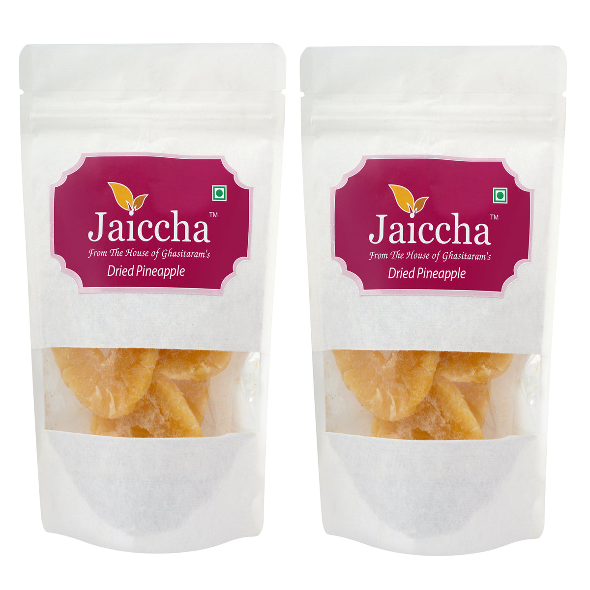 Dried Pineapple 400 gms in White Paper Pouch