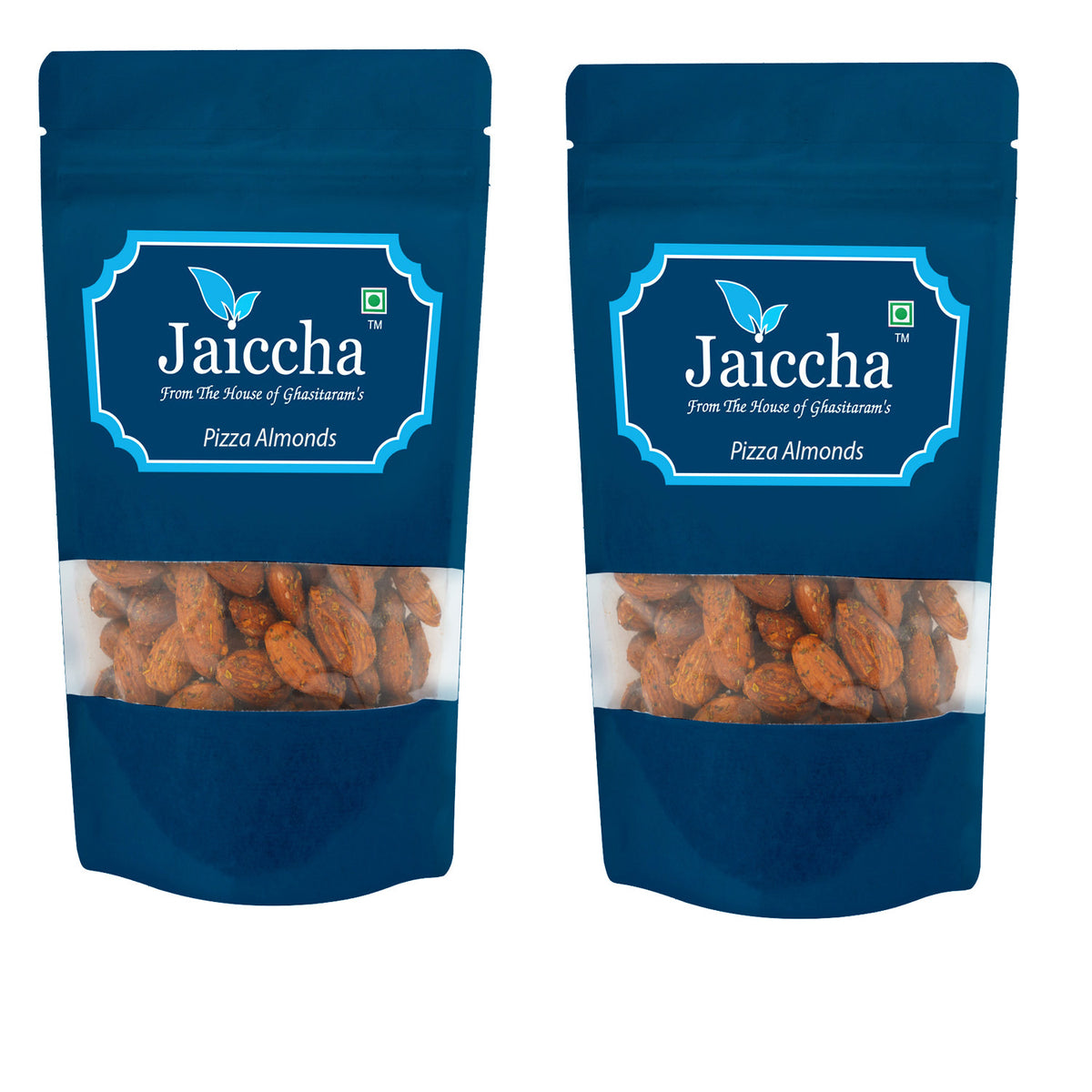 Pizza Almonds 400 gms in White Paper Pouch