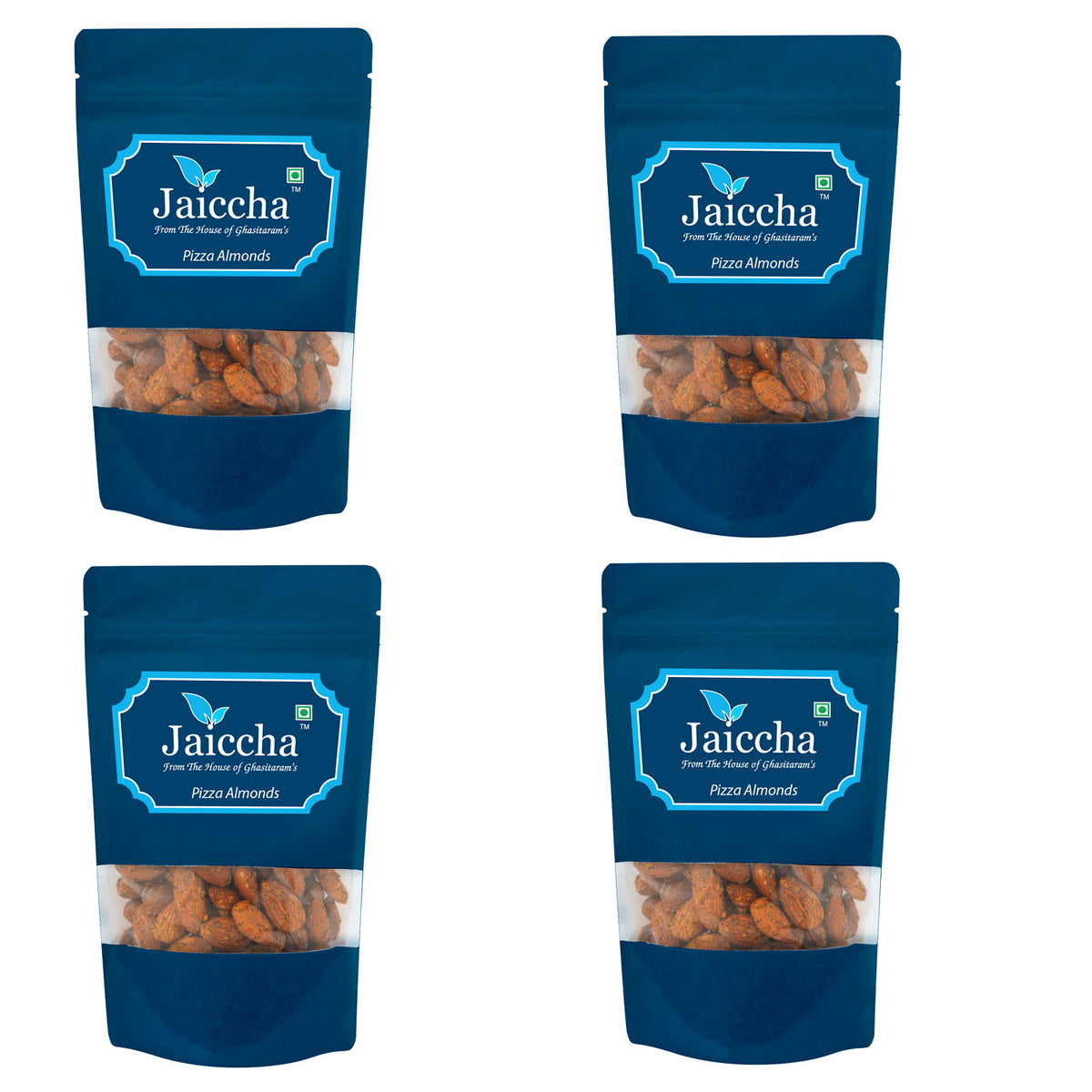 Pizza Almonds 200 gms in White Paper Pouch