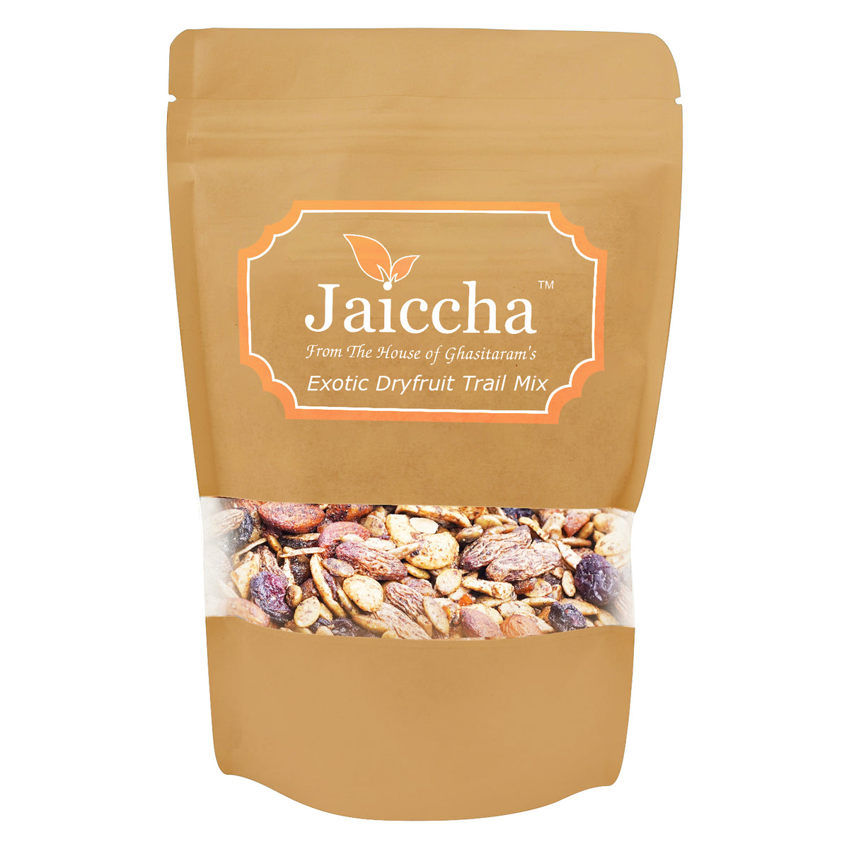 Exotic Mix of Dryfruits and Seeds in Brown Paper Pouch 200 gms