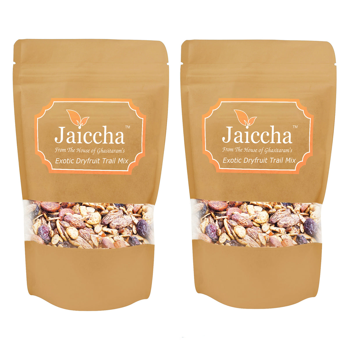 Exotic Mix of Dryfruits and Seeds in Brown Paper Pouch 400 gms