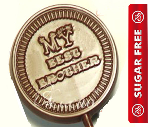 Sugarfree Set of 4 Best Brother Chocolate Lollies