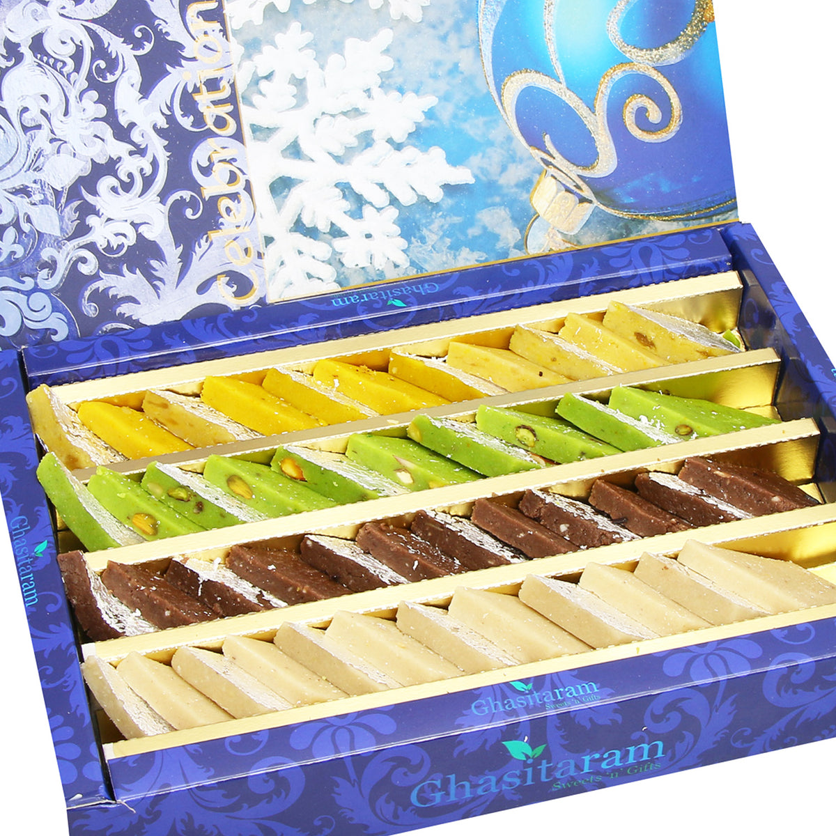 Sweets- Pure Assorted Kaju Katlis 800 gms