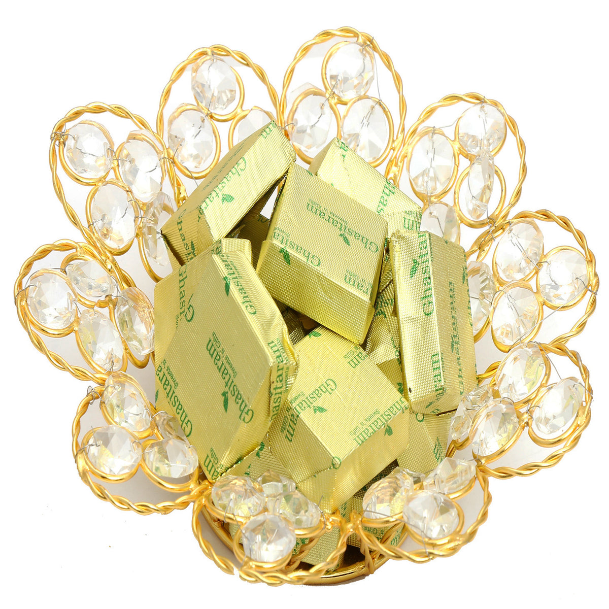 Chocolates- Gold Crystal Chocolate Bowl