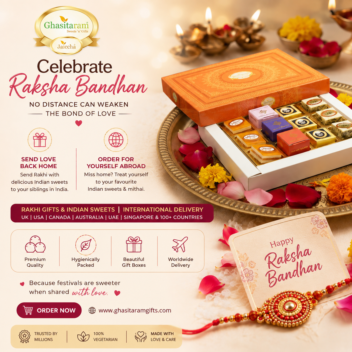 Celebrate Raksha Bandhan Wherever You Are ❤️