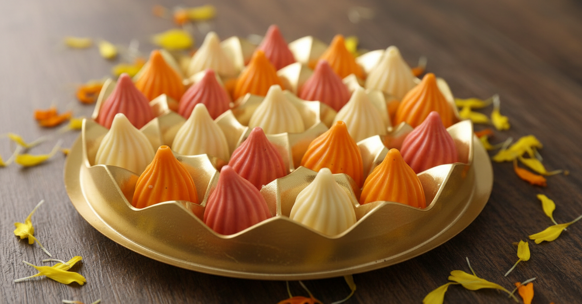 Pack of 11 Mango, Strawberry and  White Chocolate Modaks