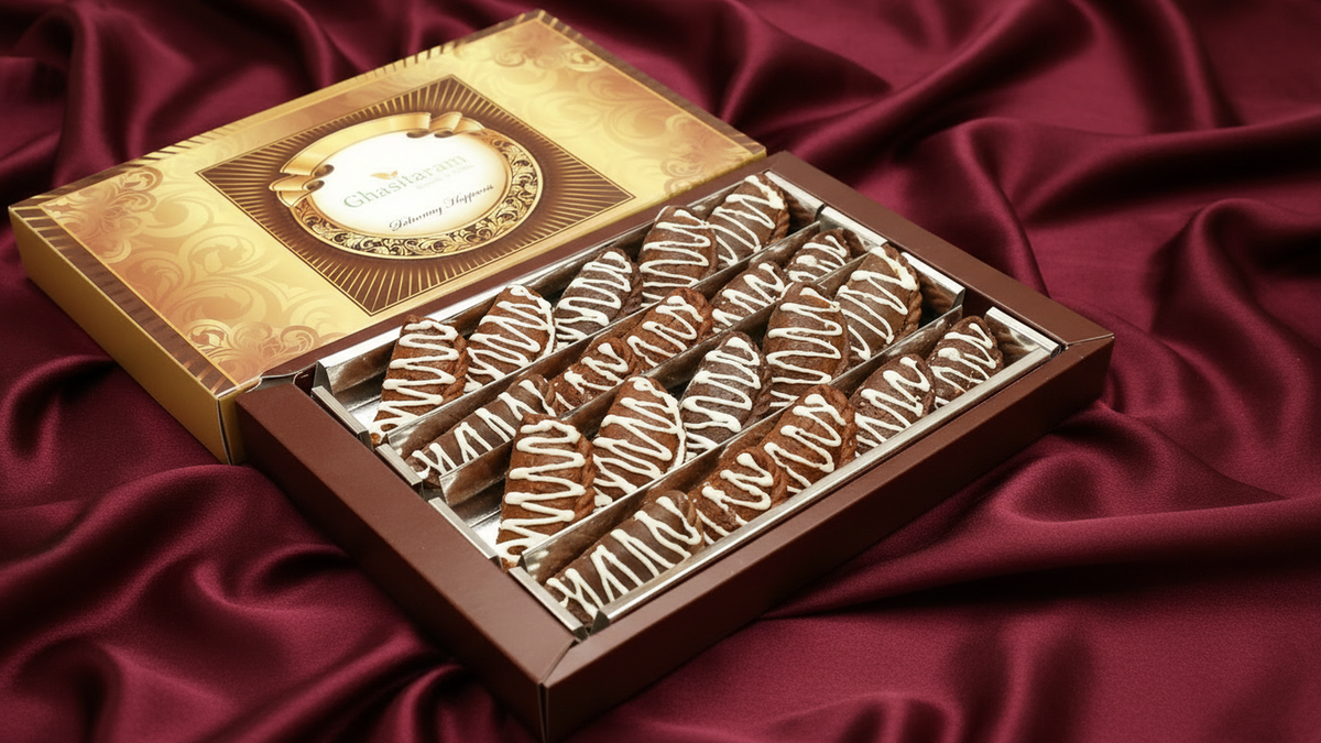 Holi Sweets| Holi Hampers| Holi Gifts-Ghasitaram's Chocolate Gujiya 200 gms