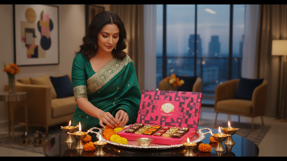 Ghasitaram Gifts Special Ghasitaram Sweets Box 18 Pcs