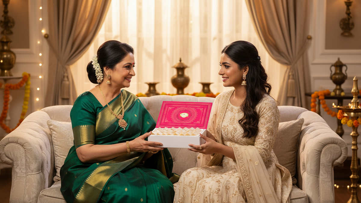 Buy Mini Kaju Katli Box Online | Delivery in USA