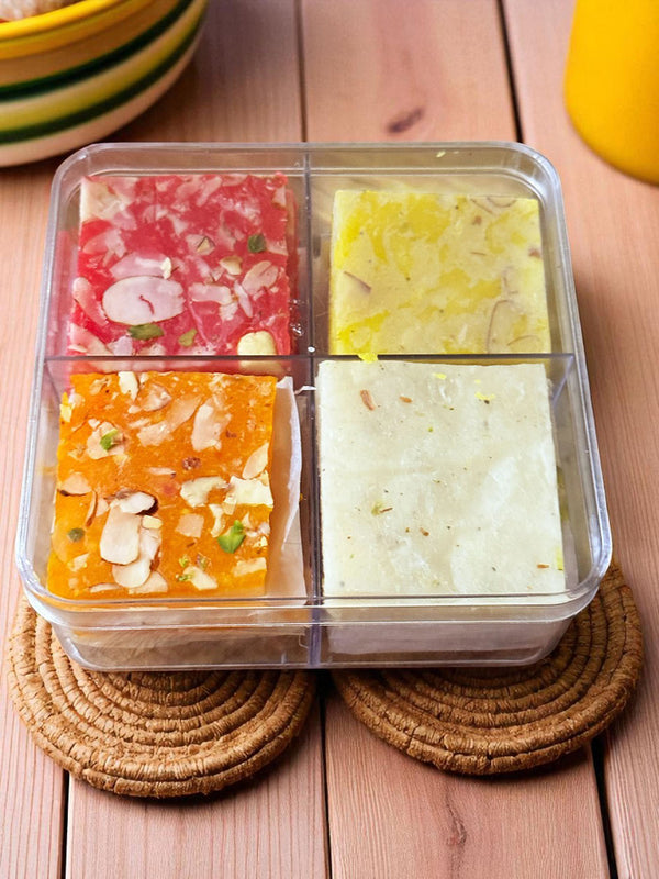 Corporate Gifts-Assorted Bombay Ice Halwa in Acrylic Box 250 GMS