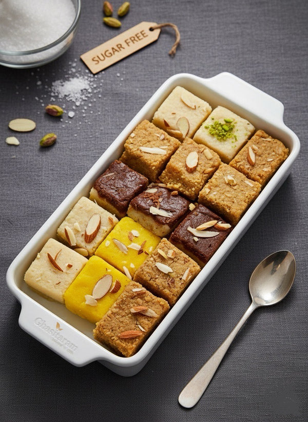 Best indian sweets for diwali-Diwali Gifts-Assorted Mawa Barfis (200 gms)