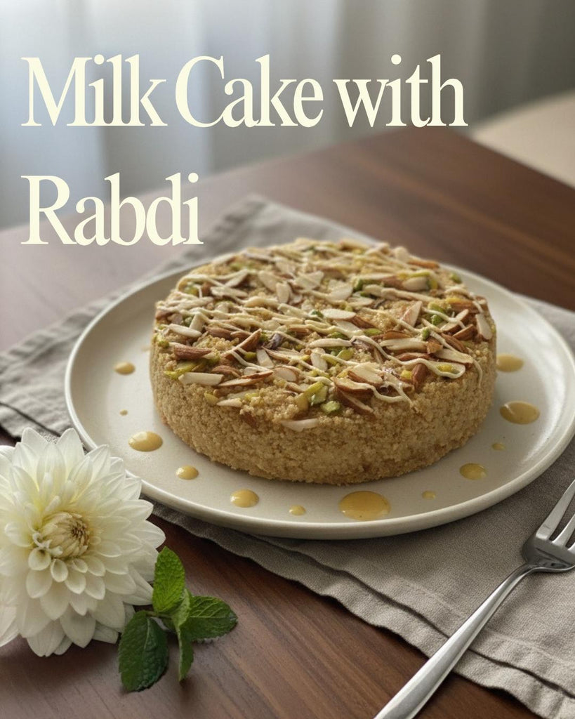 Fresh Eggless Milk Cake with Rabdi 500 GMS