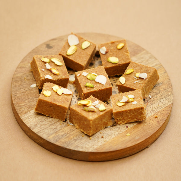 Best indian sweets for diwali-Diwali Gifts-Nani's Special Besan Barfi 200  gms