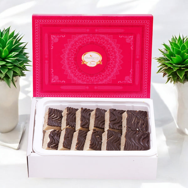 Corporate Gifts-Chocolate Coated Kaju Katlis 200 gms