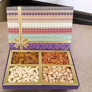 Bhaidhooj Gifts-Fruit n Nut Dryfruit Box 800 gms
