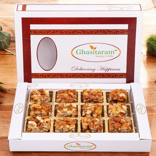 Best indian sweets for diwali-Diwali Gifts-Gud (Jageery) Dryfruit Bites 12 pcs No Added Sugar