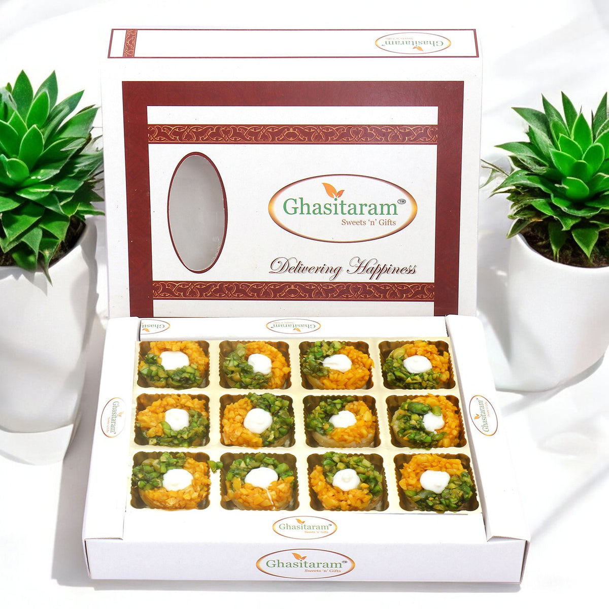 Corporate Gifts-Kesar Pista Delight In White Box