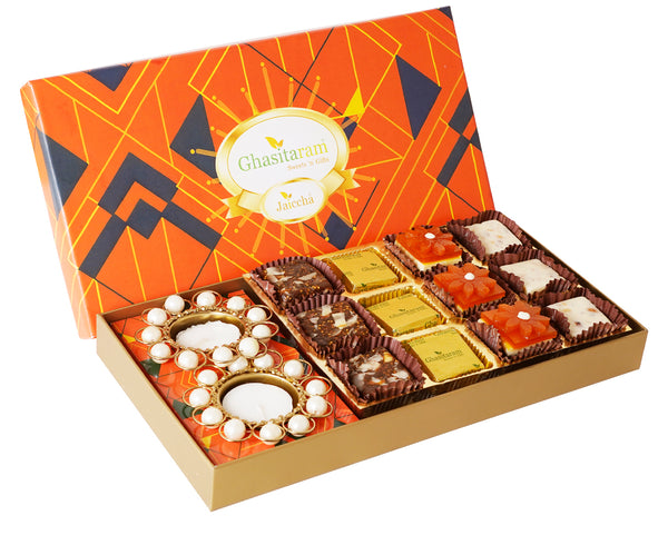 Corporate Gifts-Assorted Bites and 2 t-lites in a Premium Box