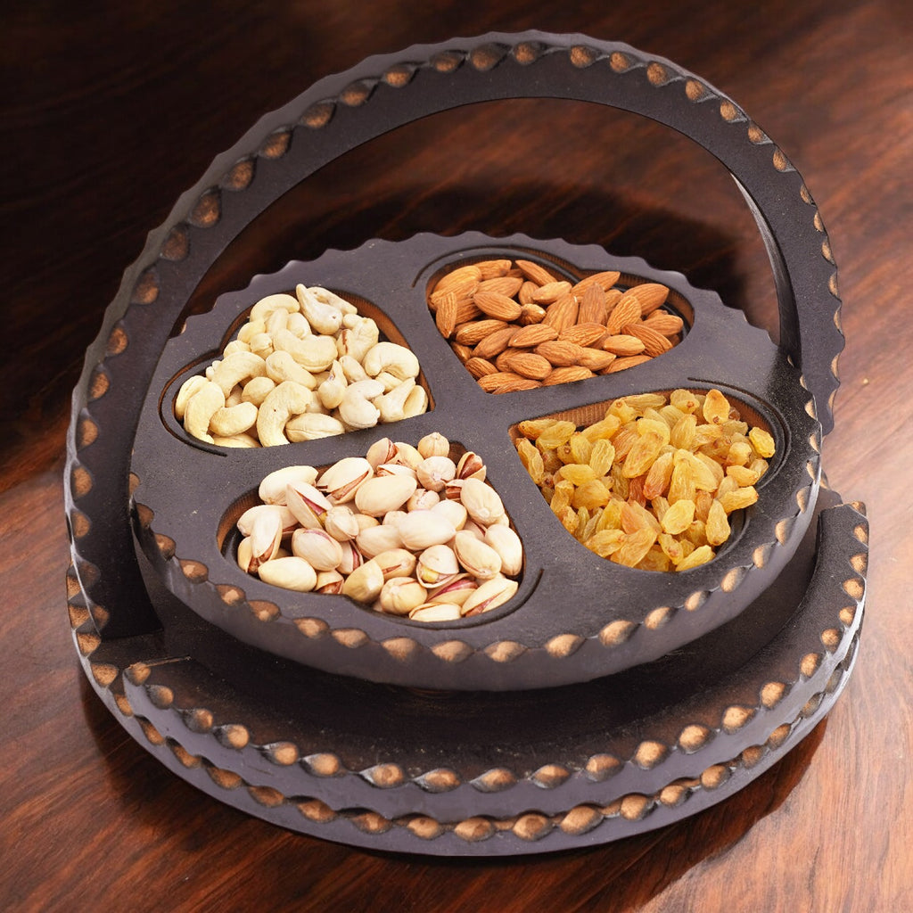 Corporate Gifts-Foldable Basket of 4 dryfruits