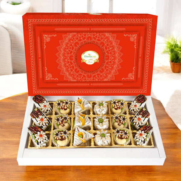 Corporate Gifts-Exotic Dryfruit Sweets 18 pcs