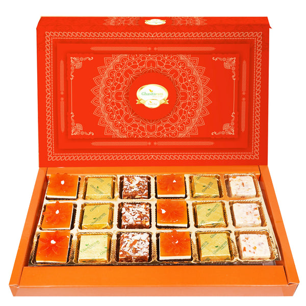Best indian sweets for diwali-Diwali Gifts-Assorted 4 Bites Box 12 pcs