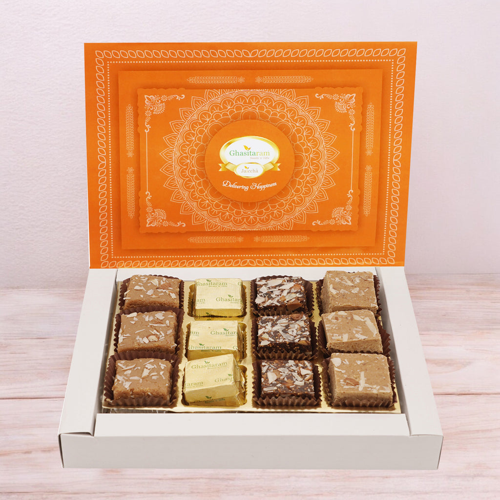 Corporate Gifts-Ghasitaram Special Barfis Box 12 pcs