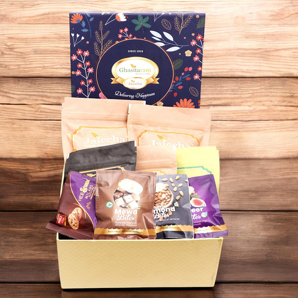 Diwali gift hampers-Diwali Gifts-Ghasitaram Hamper Box of 13 Goodies