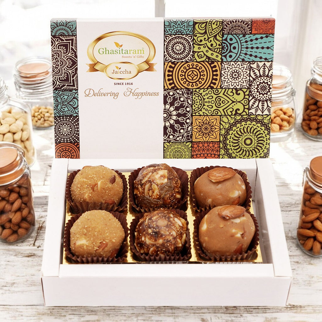 Corporate Gifts-Assorted laddoos Box 6 Pcs